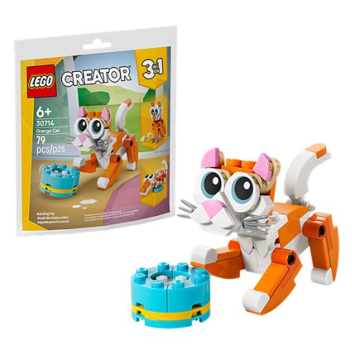 LEGO CREATOR Orange Cat 30714 (79pz) – Tre in Uno – (In busta 16x16cm)…x1